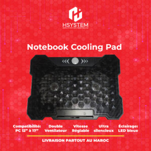 Notebook Cooling Pad – Support Refroidisseur PC Portable 12” à 17”