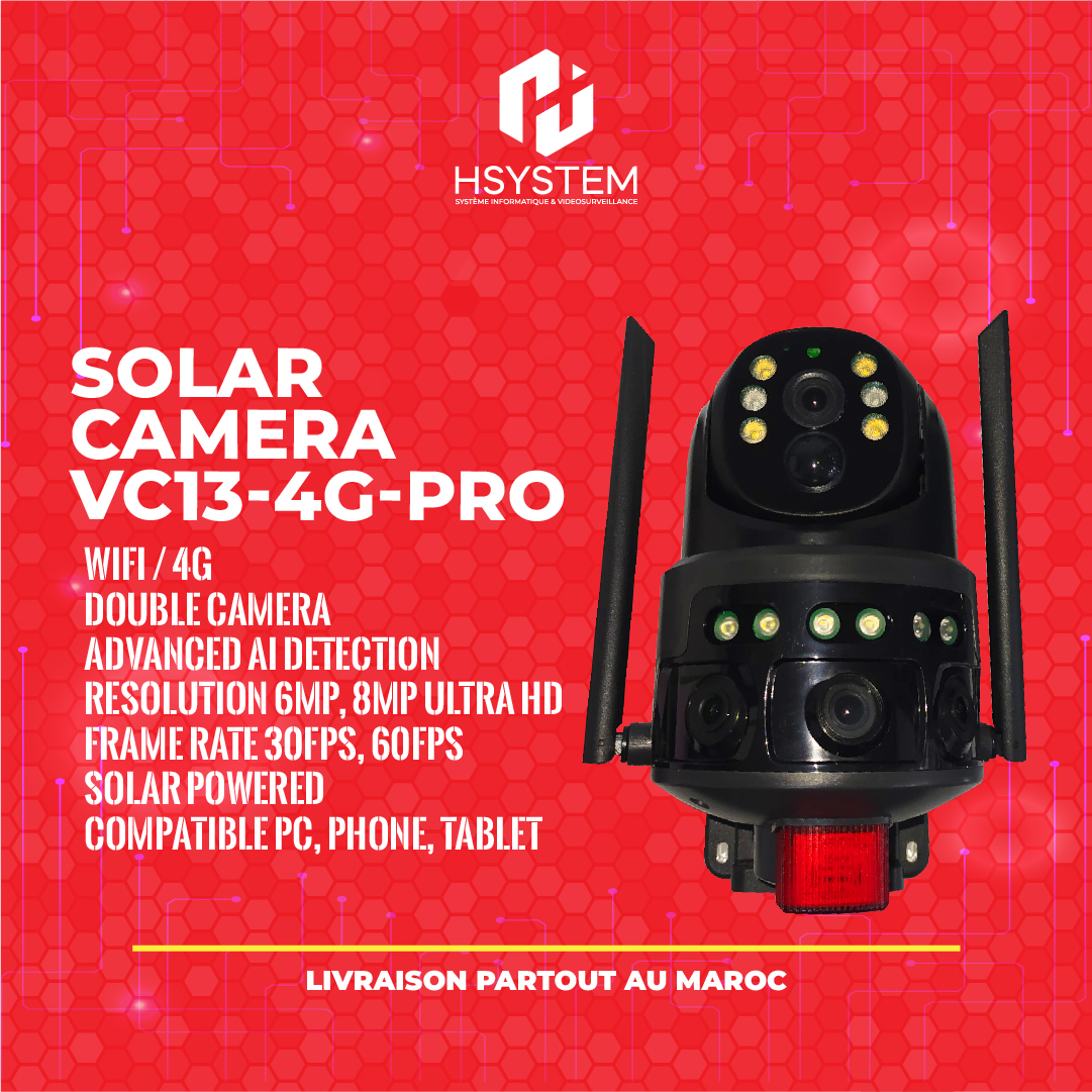 Caméra Solaire 4G CALUS VC13-4G – Sécurité Autonome Full HD | Double Lentille 1 Caméra Solaire 4G CALUS VC13-4G – Sécurité Autonome Full HD | Double Lentille