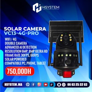 Caméra Solaire 4G CALUS VC13-4G – Sécurité Autonome Full HD | Double Lentille