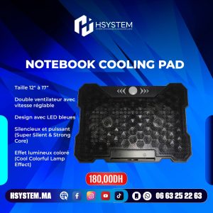 Notebook Cooling Pad – Support Refroidisseur PC Portable 12” à 17”