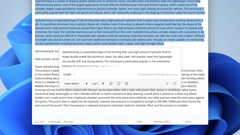 microsoft-notepad-tableau-ia : prise en charge des tableaux dans bloc-notes et ia plus réactive