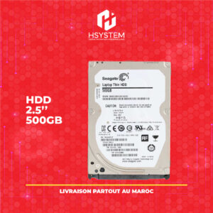 Disque Dur Interne HDD 500Go – 2.5" – SATA – 5400 RPM – Silencieux, faible consommation – Stockage vidéo pour STB et DVR – Achat Maroc