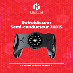Refroidisseur Semi-conducteur JK01S – Ventilateur de refroidissement pour téléphone – Compatible iOS et Android – Sans fil BT – Compact – Idéal pour gaming – Achat Maroc